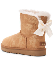 UGG Mini Bailey Bow Glimmer Suede Boot