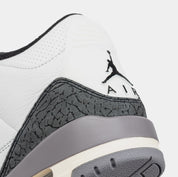 Air Jordan 3 Retro Cement Grey Mens Lifestyle Shoes (Summit White/Fire Red/Cement Grey/Black)