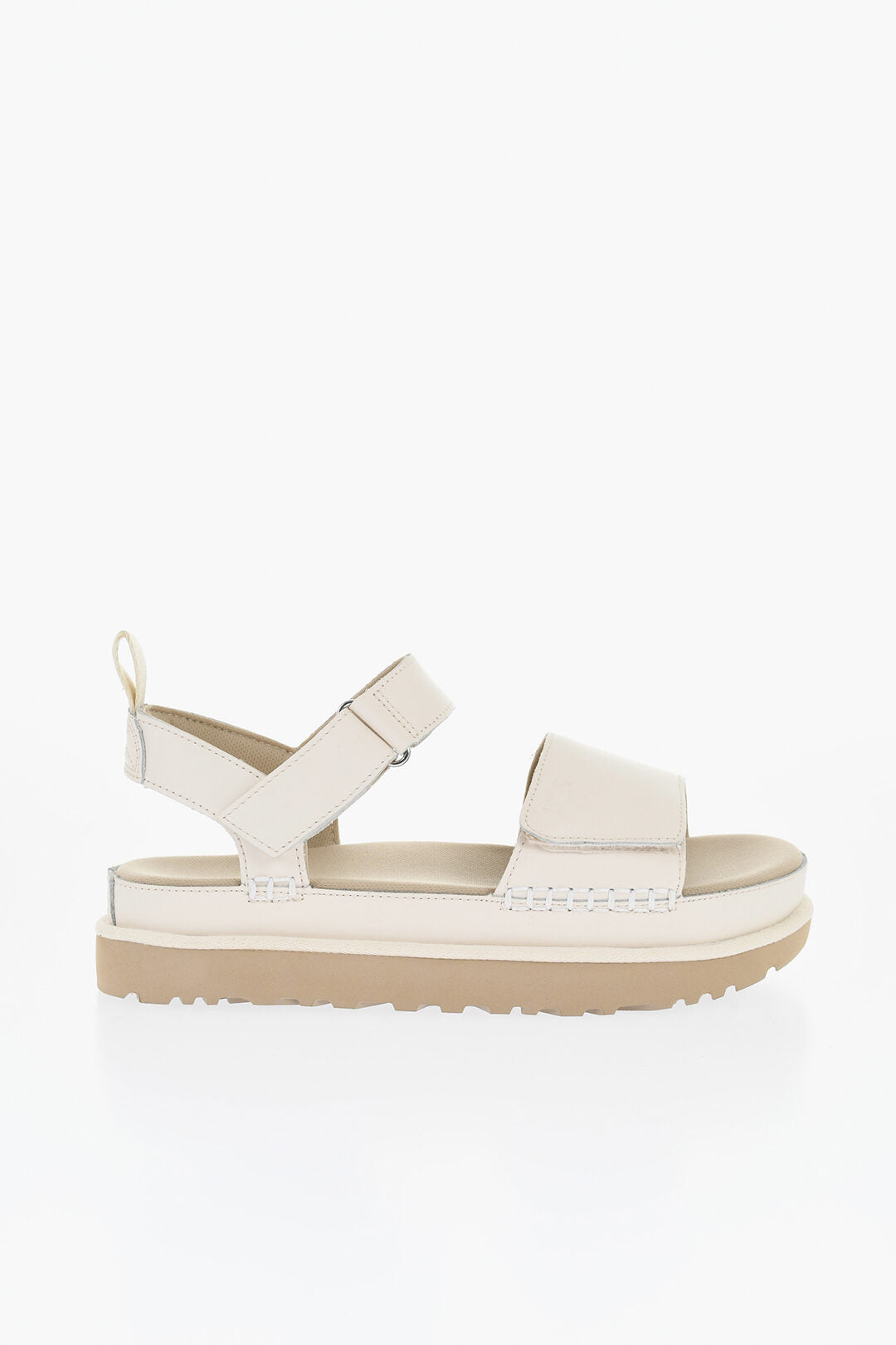 Ugg Leather Goldenstar Sandals With Touch-Strap Closure