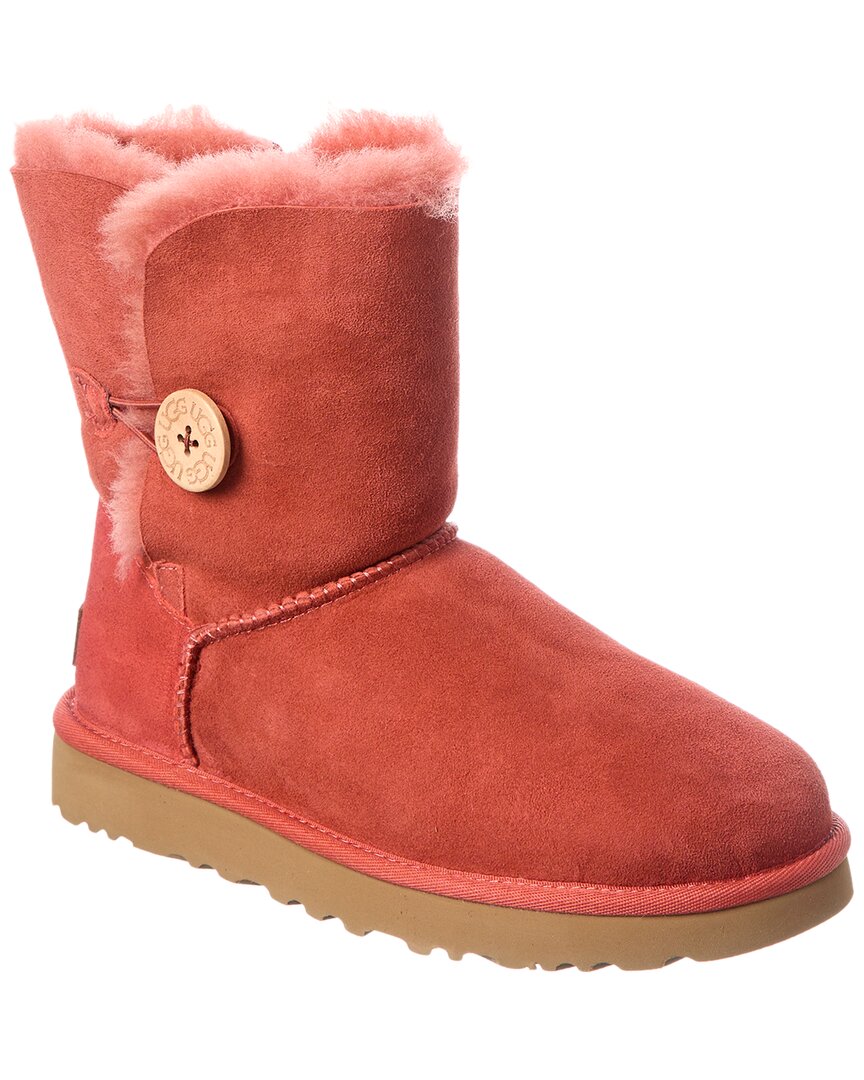 UGG Bailey Button II Suede & Shearling Boot