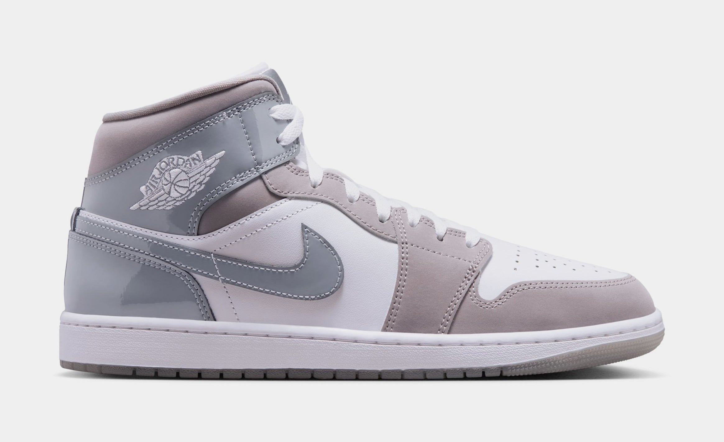 Air Jordan 1 Mid SE Cool Grey Mens Lifestyle Shoes (Cool Grey/Medium Grey)