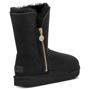 Bailey Zip Short Womens Suede Shearling Winter Boots