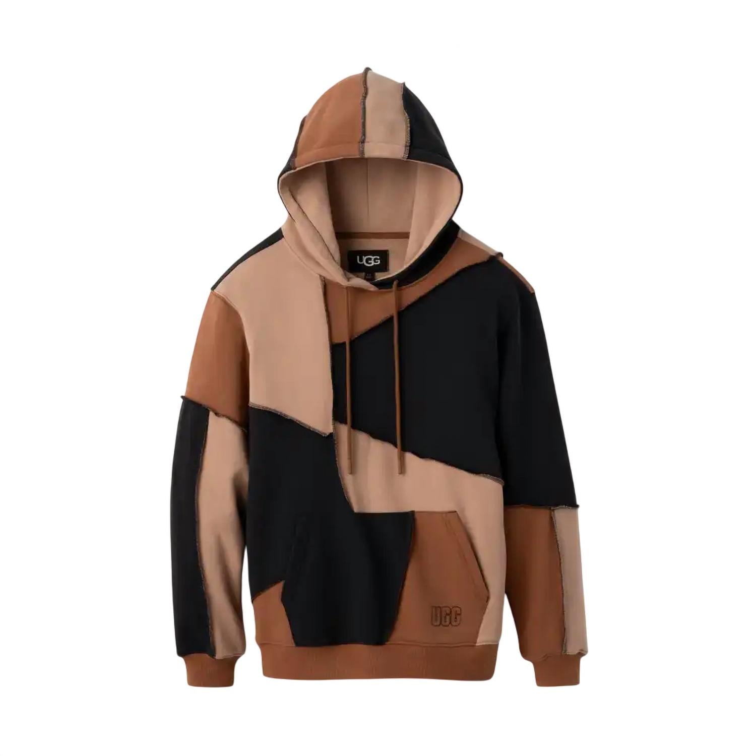 Raini Piecework Hoodie In Cedar Bark Multi