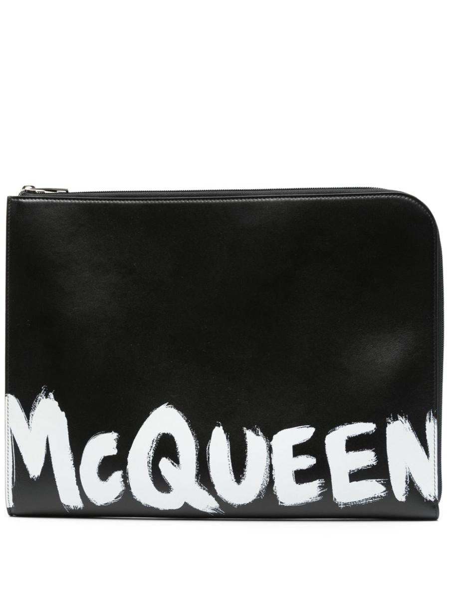 Alexander McQueen Graffiti Leather Pouch