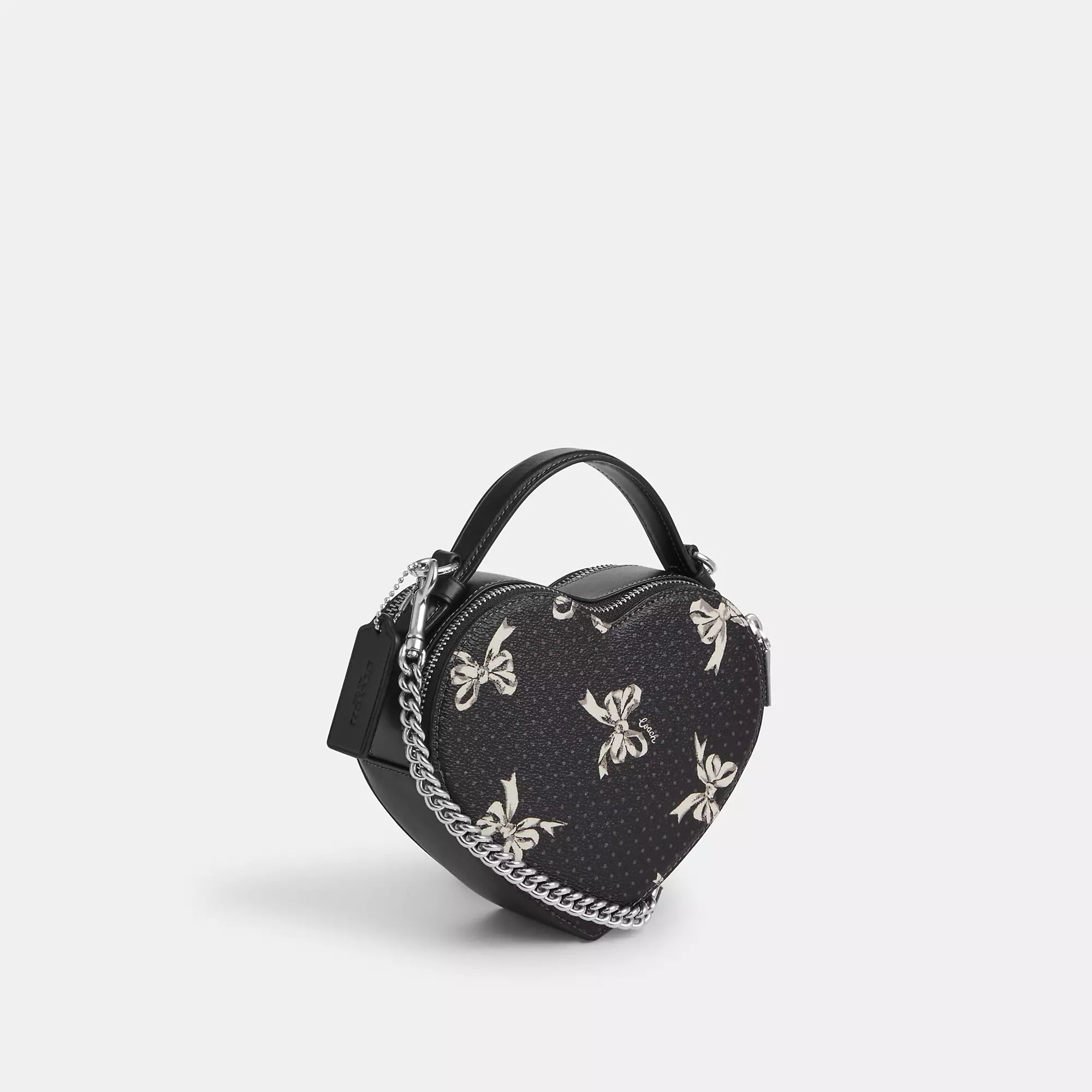 Coach Outlet Heart Crossbody Bag With Bow Print