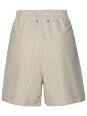 Golden Goose Cream Cotton Blend Shorts