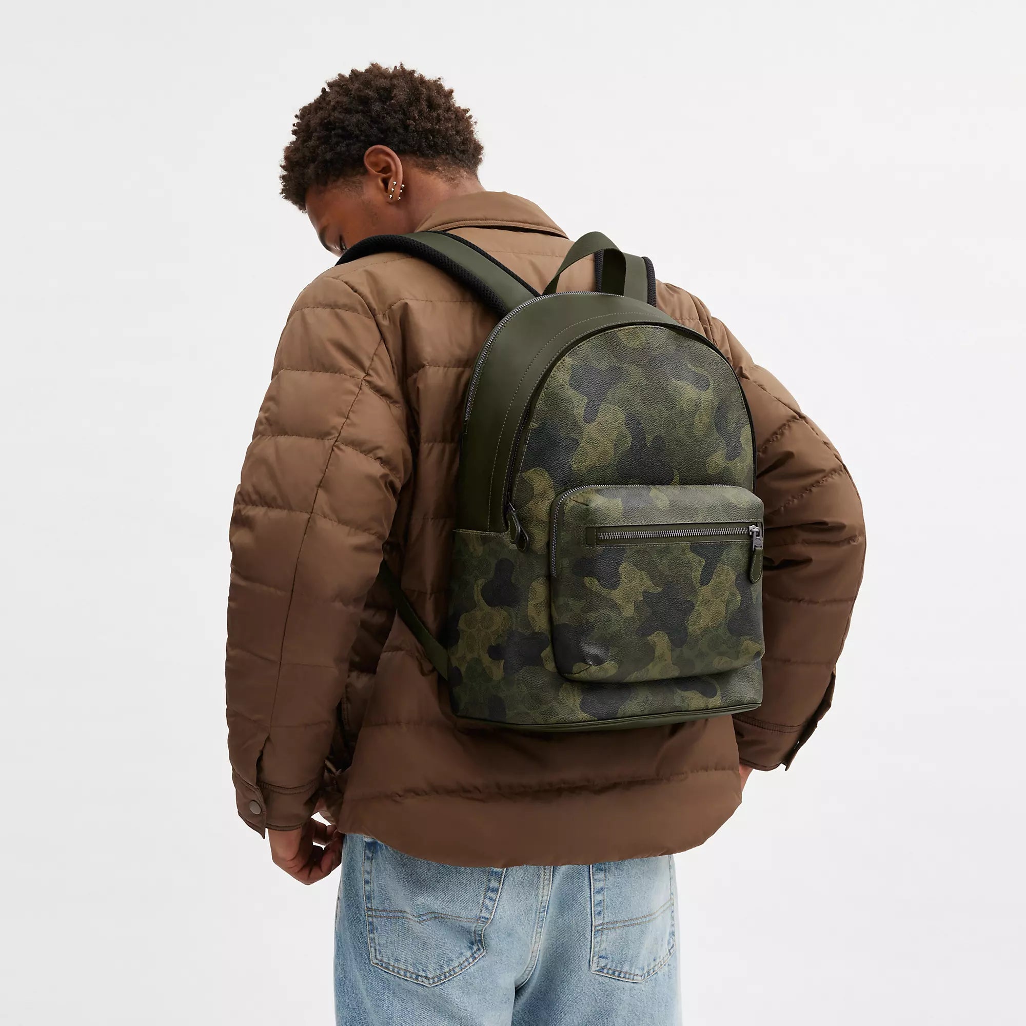 Coach Outlet West Backpack In Signature Camo Print