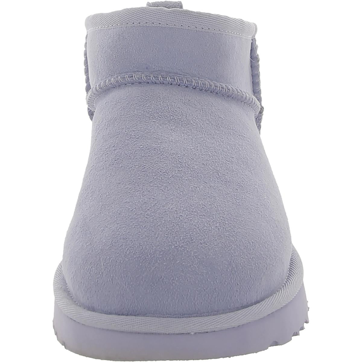 Classic Ultra Mini Womens Suede Ankle Bootie Slippers