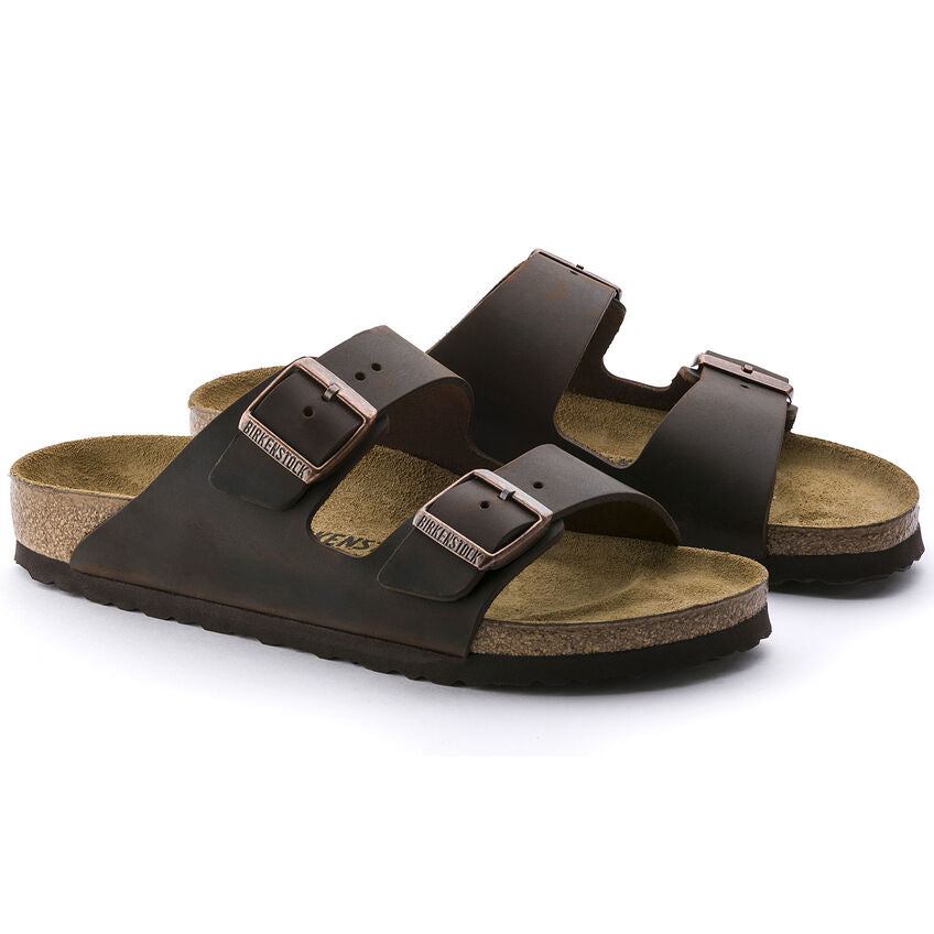 Birkenstock Arizona Oiled Leather Sandal in Habana