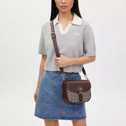 Coach Outlet Amelia Saddle Bag In Signature Jacquard