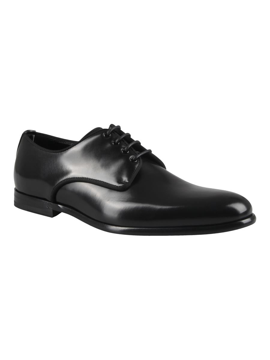 Dolce & Gabbana Brushed Calf Leather Derby Shoes