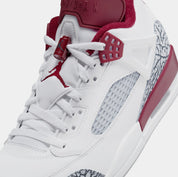 Spizike Low Mens Basketball Shoes (White/Wolf Grey/Anthracite/Team Red)