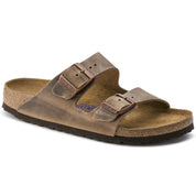 Birkenstock Arizona Soft Footbed Oiled Leather Sandal in Tobacco Brown