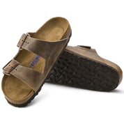 Birkenstock Arizona Soft Footbed Oiled Leather Sandal in Tobacco Brown