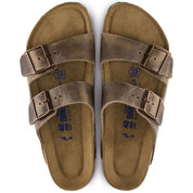 Birkenstock Arizona Soft Footbed Oiled Leather Sandal in Tobacco Brown