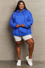 Full Size Drawstring Long Sleeve Hoodie