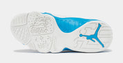 Air Jordan 9 Retro Powder Blue Grade School Lifestyle Shoes (Summit White/Black/Powder Blue)