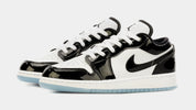 Air Jordan 1 Low Concord Grade School Lifestyle Shoes (Black/White) Free Shipping