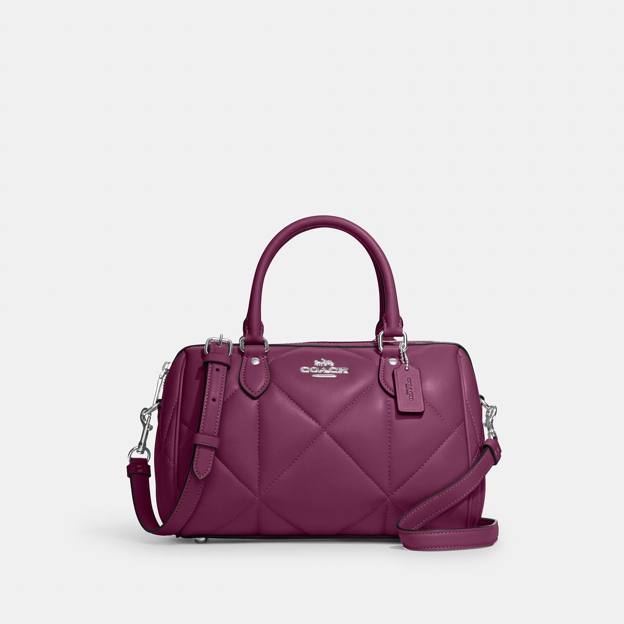 Coach Outlet Rowan Satchel With Puffy Diamond Quilting