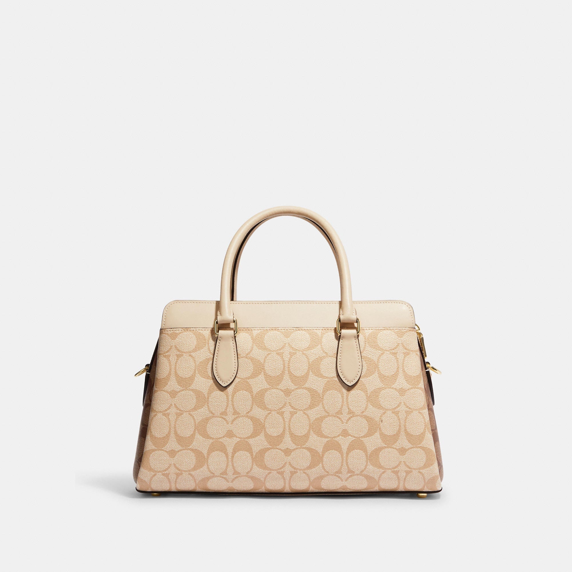 Coach Outlet Darcie Carryall In Blocked Signature Canvas