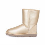 UGG Classic Short Metallic Gold Boots