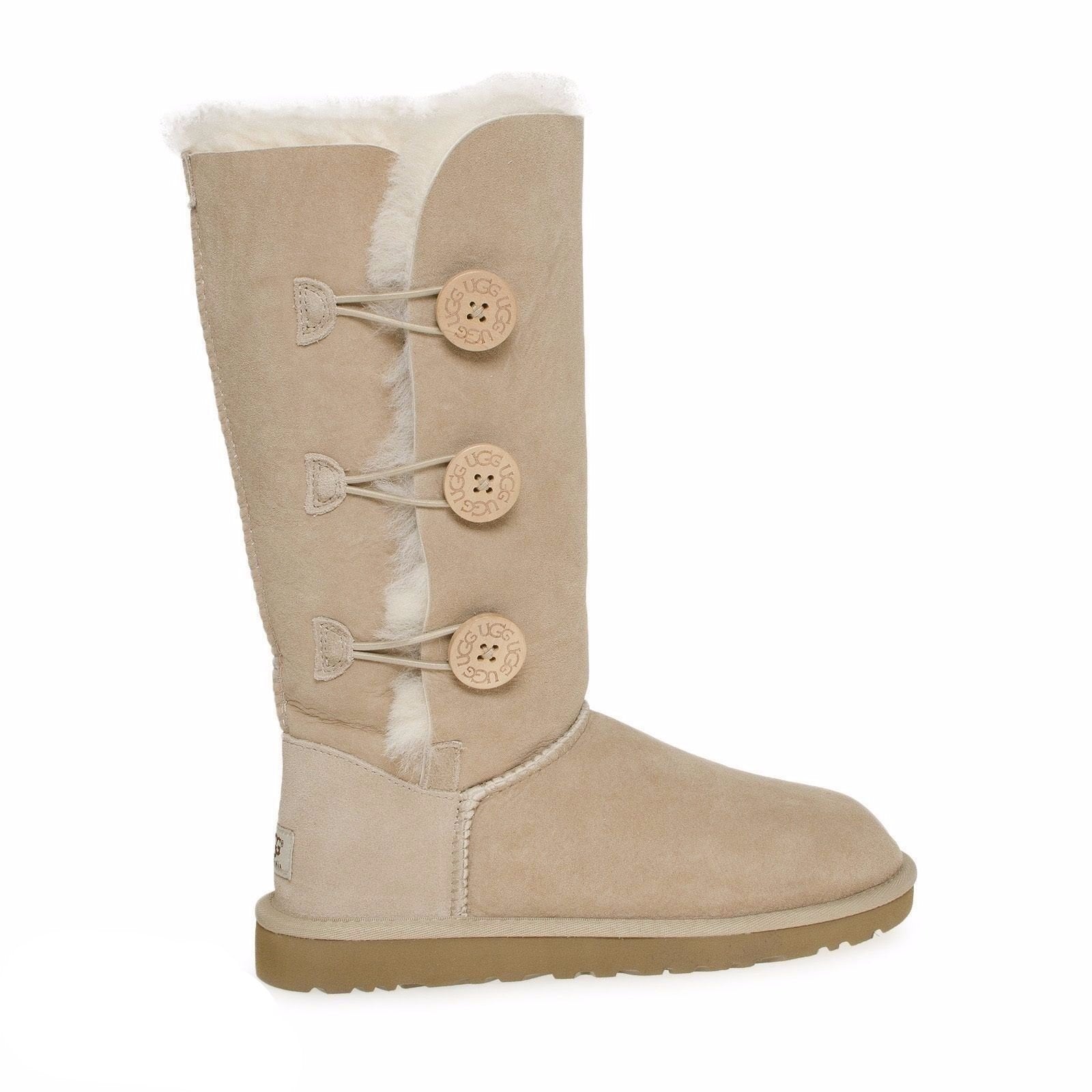 UGG Bailey Button Triplet Sand Boots