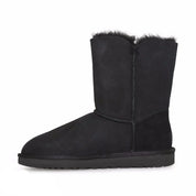 UGG Bailey Button II Black Boots - Youth