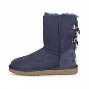 UGG Bailey Bow Stripe Navy Boots