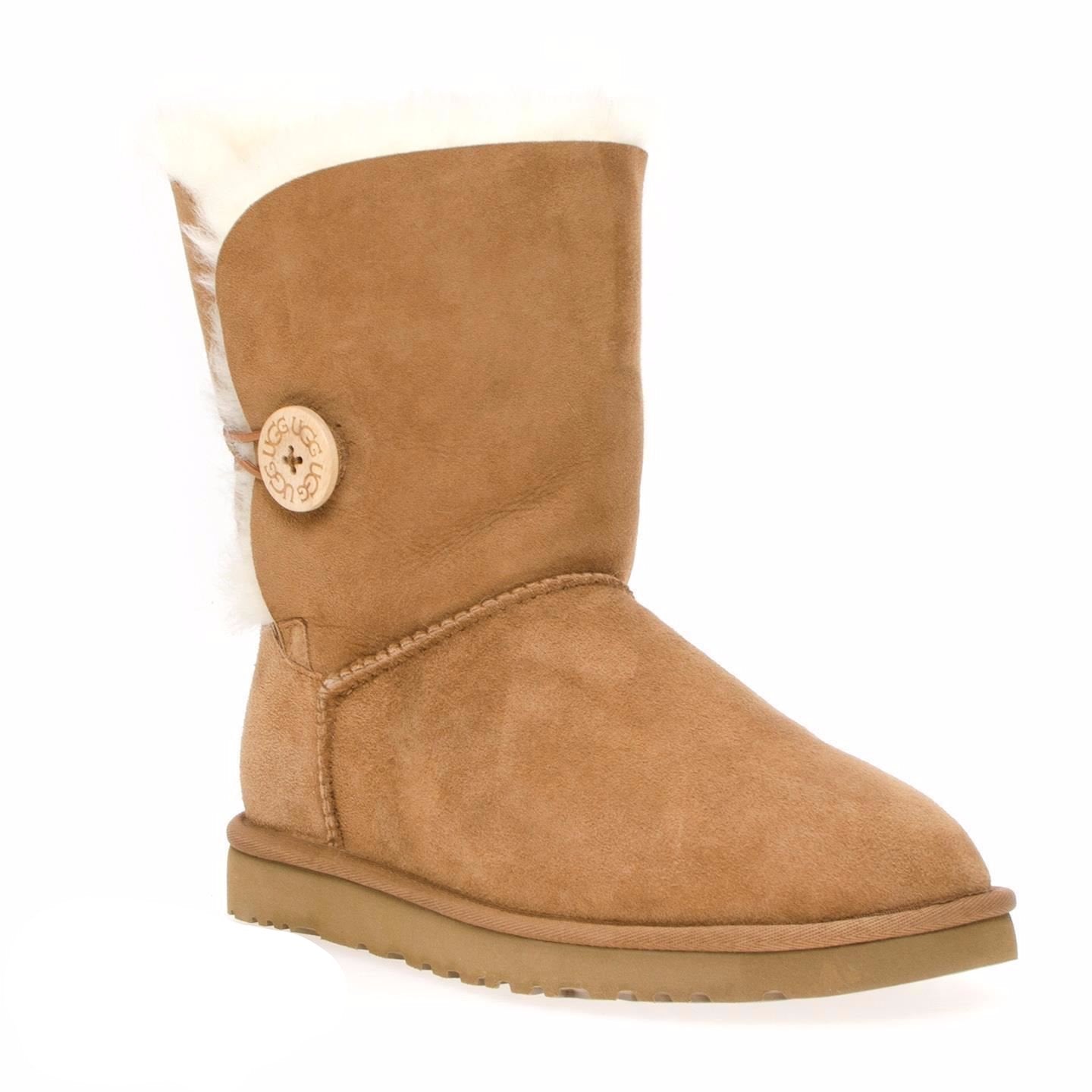 UGG Bailey Button Chestnut Boots