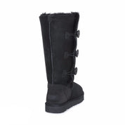 UGG Bailey Button Triplet II Black Boots - Women's