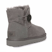 UGG Mini Bailey Button II Grey Boots