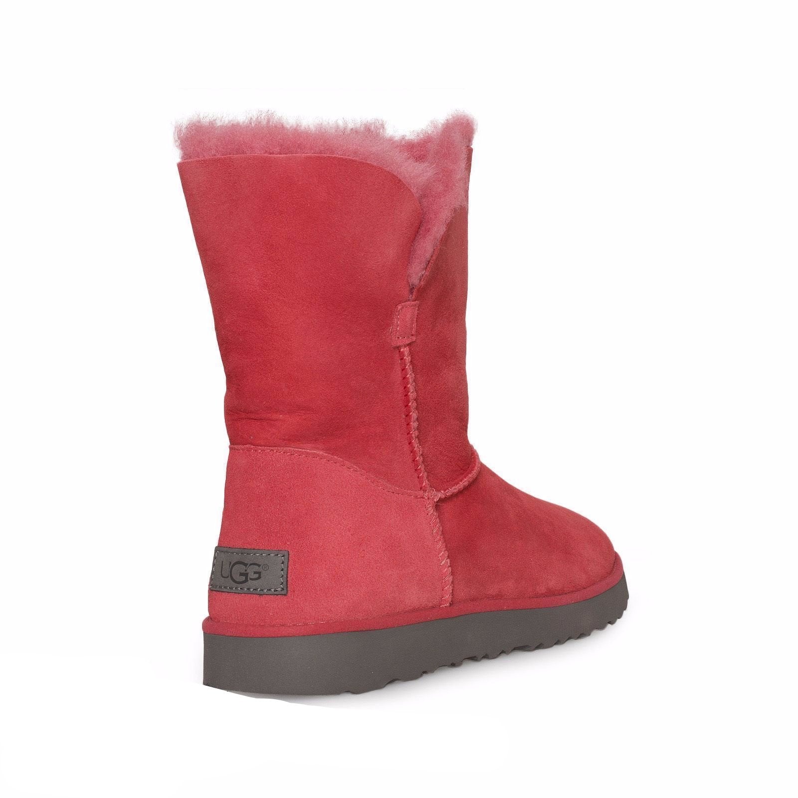 UGG Classic Cuff Short Lipstick Red Boots