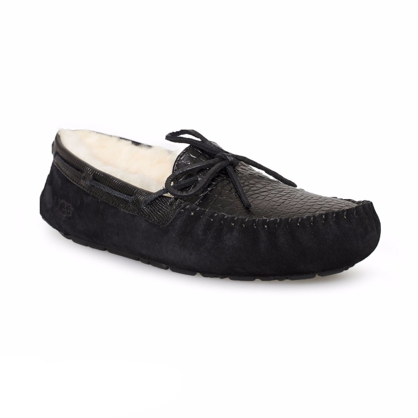 UGG Dakota Croco Black Slippers