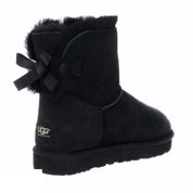 UGG Mini Bailey Bow Black Boots - Toddler