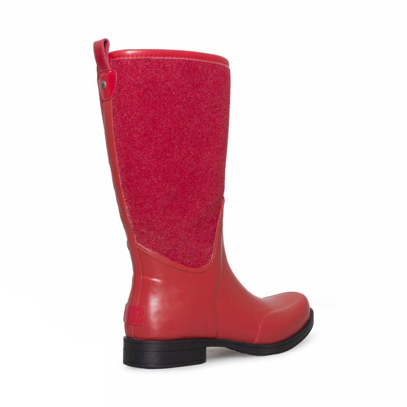 UGG Reignfall Lipstick Red Rainboots