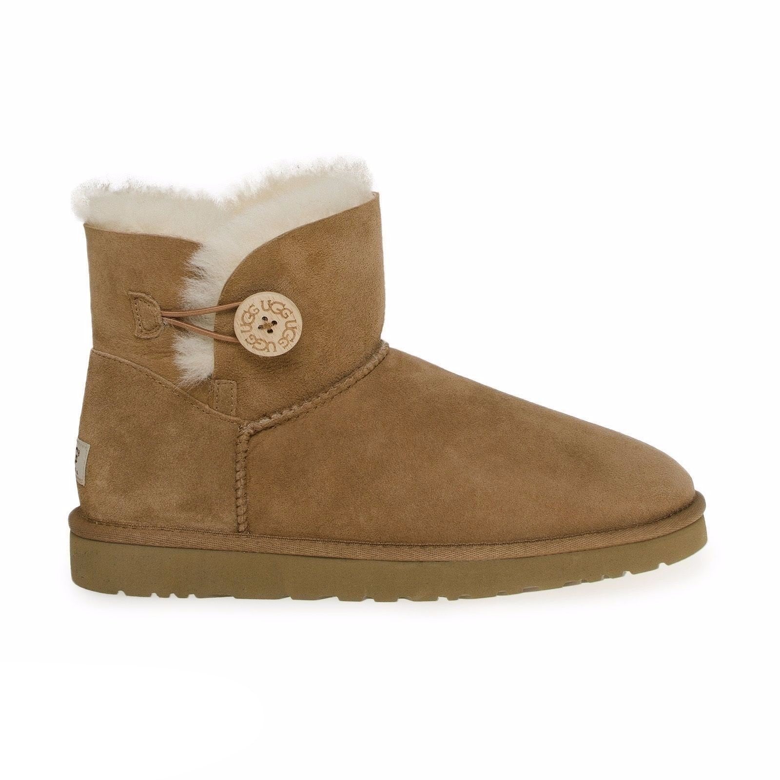 UGG Mini Bailey Button Chestnut Boots