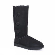 UGG Bailey Button Triplet II Black Boots - Women's