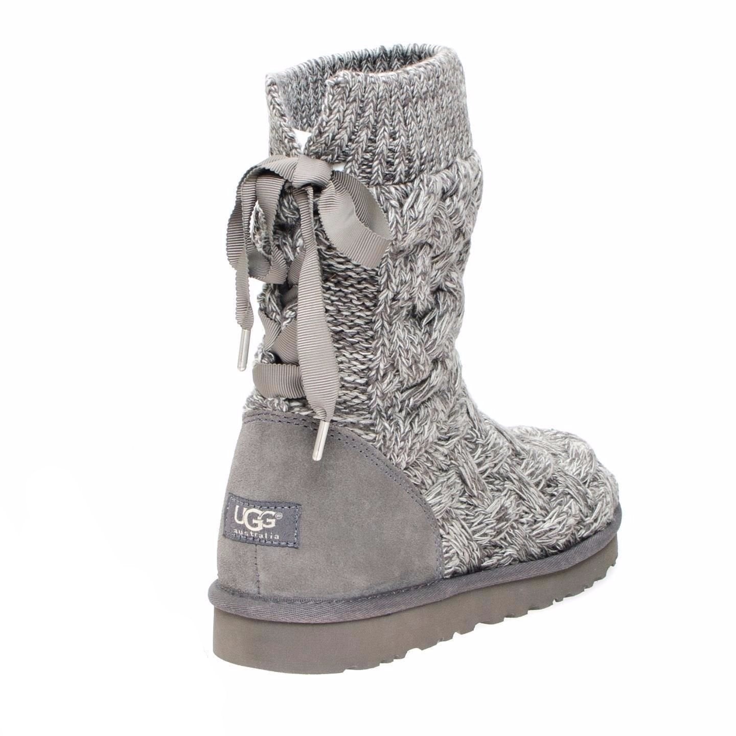 UGG Isla Heathered Grey Boots