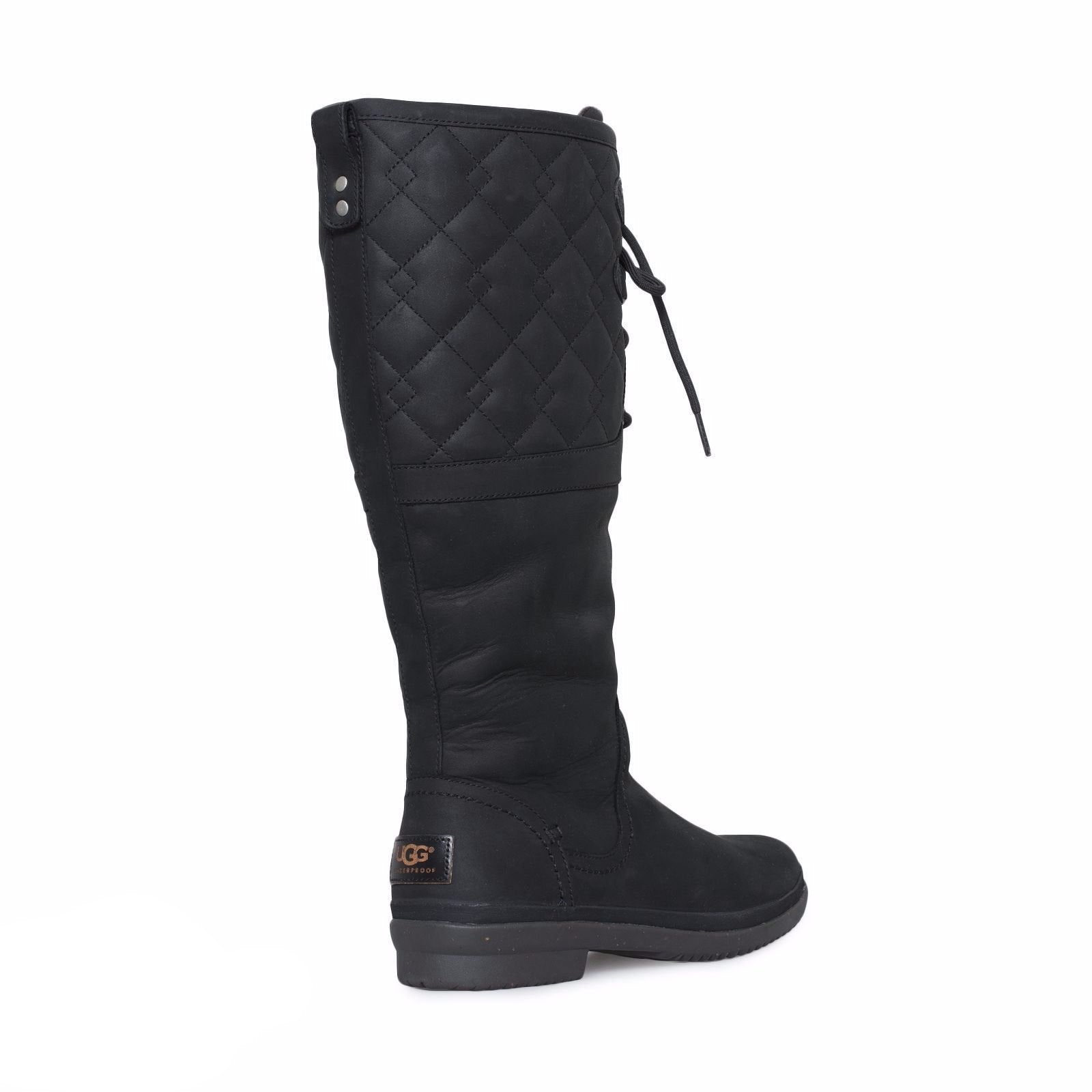 UGG Elsa Deco Quilt Black Boots