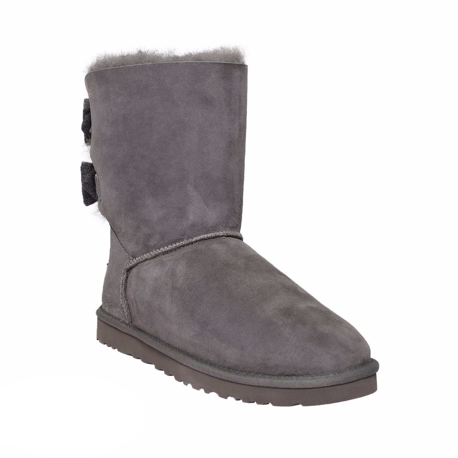 UGG Brigette Bow Gray Boots