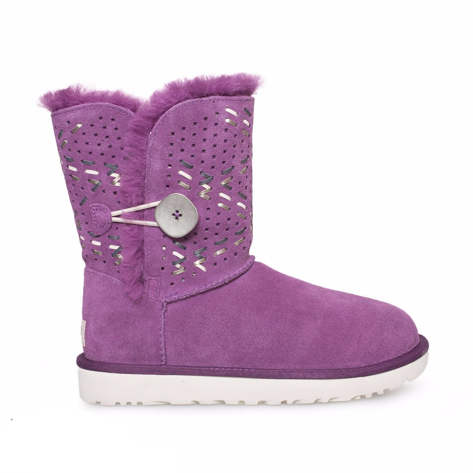 UGG Bailey Button Tehuano Purple Passion Boots