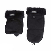 UGG Shearling Flip Mittens Black