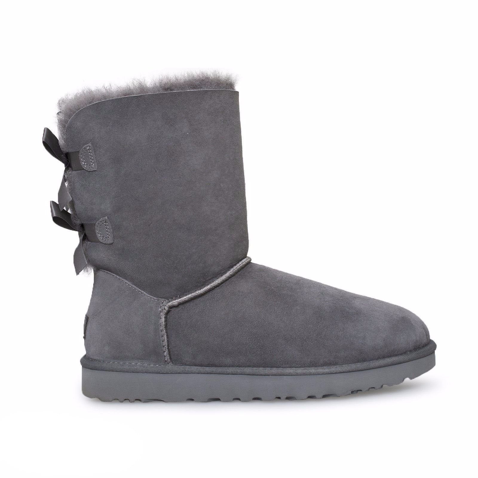 UGG Bailey Bow II Grey Boots - Toddler