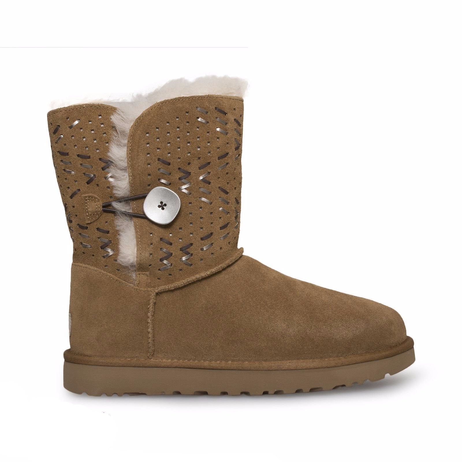 UGG Bailey Button Tehuano Chestnut Boots