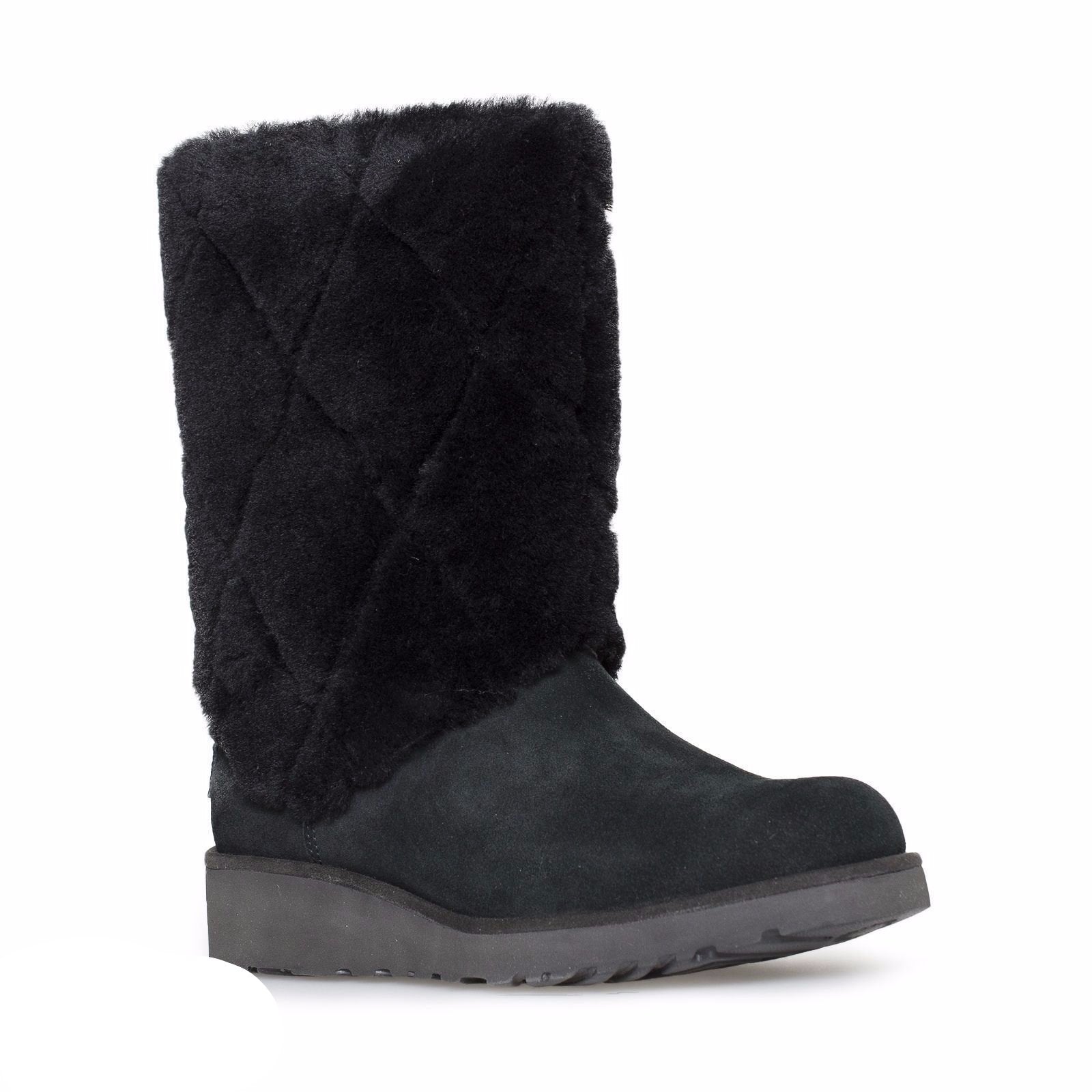 UGG Ariella Luxe Diamond Black Boots