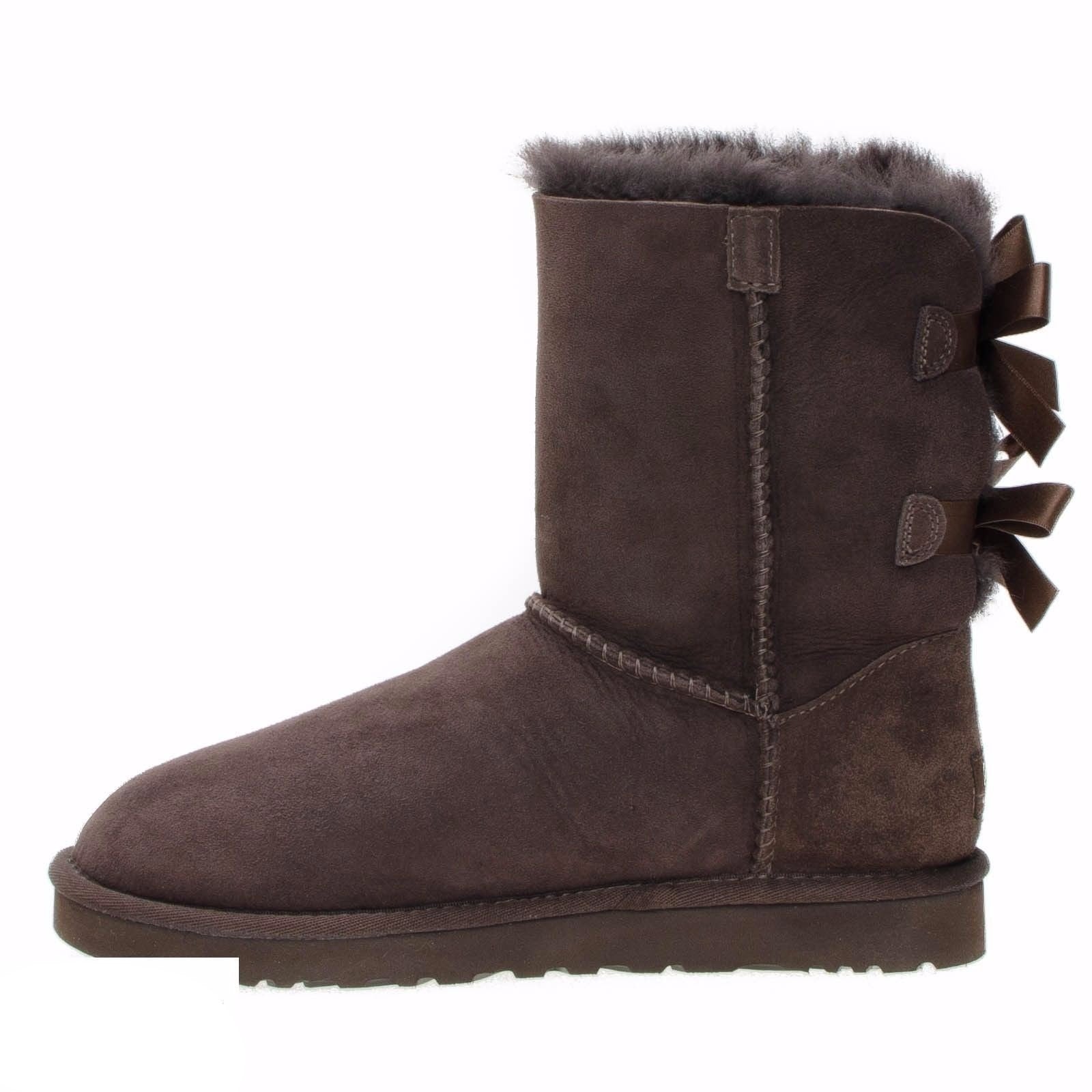 UGG Bailey Bow Chocolate Boots