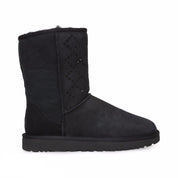 UGG Classic Short Crystal Diamond Black Boots