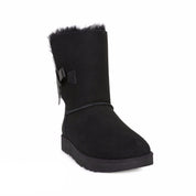 UGG Classic Knot Short Black Boots