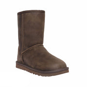 UGG Classic Short Leather Brownstone Boots