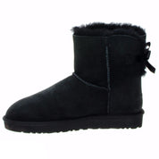 UGG Mini Bailey Bow Black Boots - Toddler